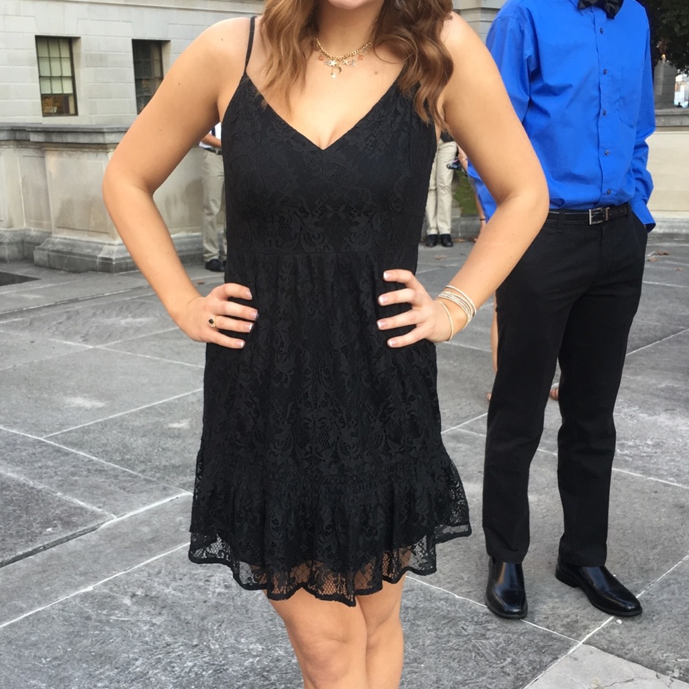 Black Lace Hollister Dress